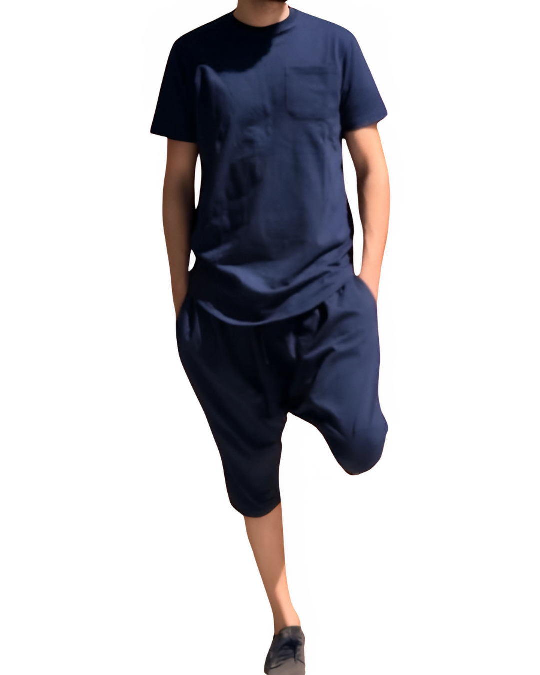 Ensemble homme t-shirt long et sarouel court
