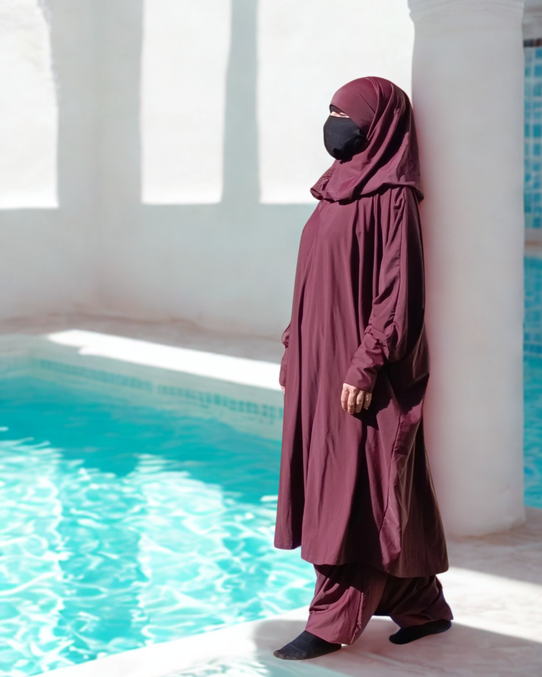 Jilbeb de bain 2 pièce burkini