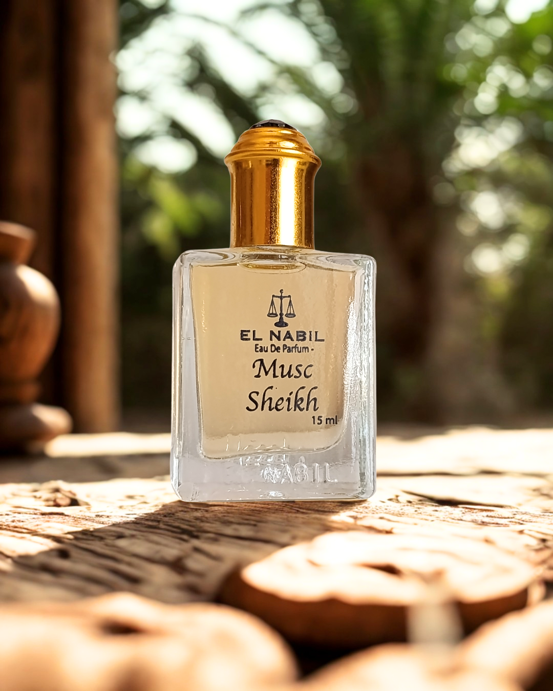 🕌 Musc Sheikh 15ml – El Nabil | Parfum concentré mixte sans alcool | Charme oriental & noblesse parfumée