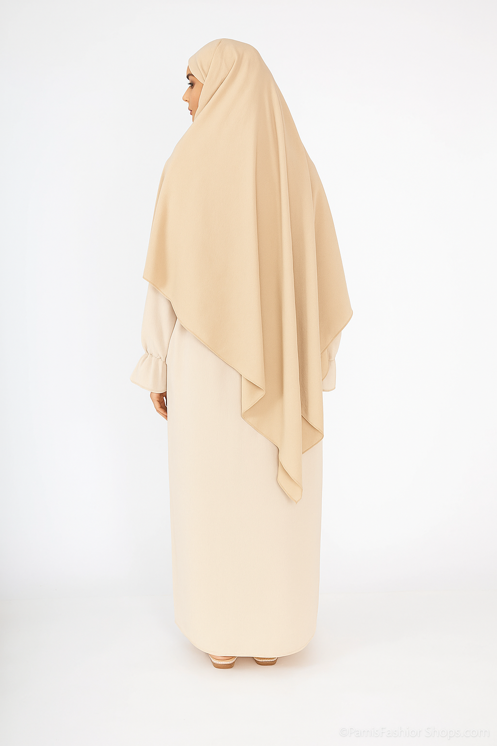 Khimar court en jazz – Élégance et liberté de mouvement | Mode pudique Maroc