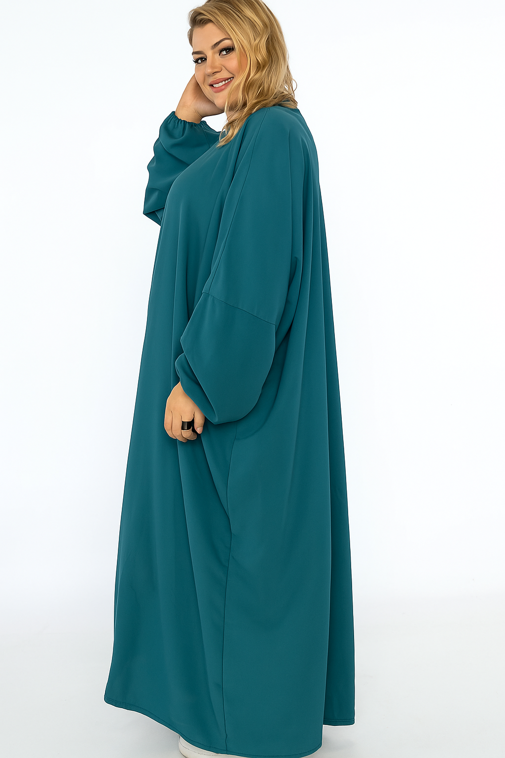 Abaya papillon en soie de Médine 