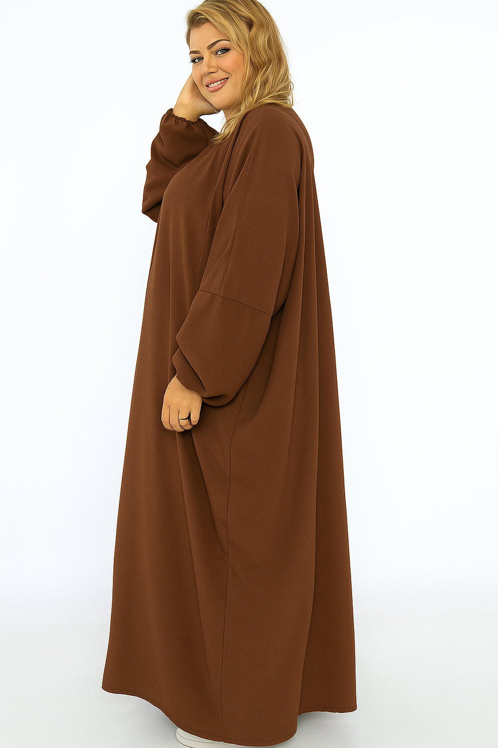 Abaya papillon en soie de Médine 
