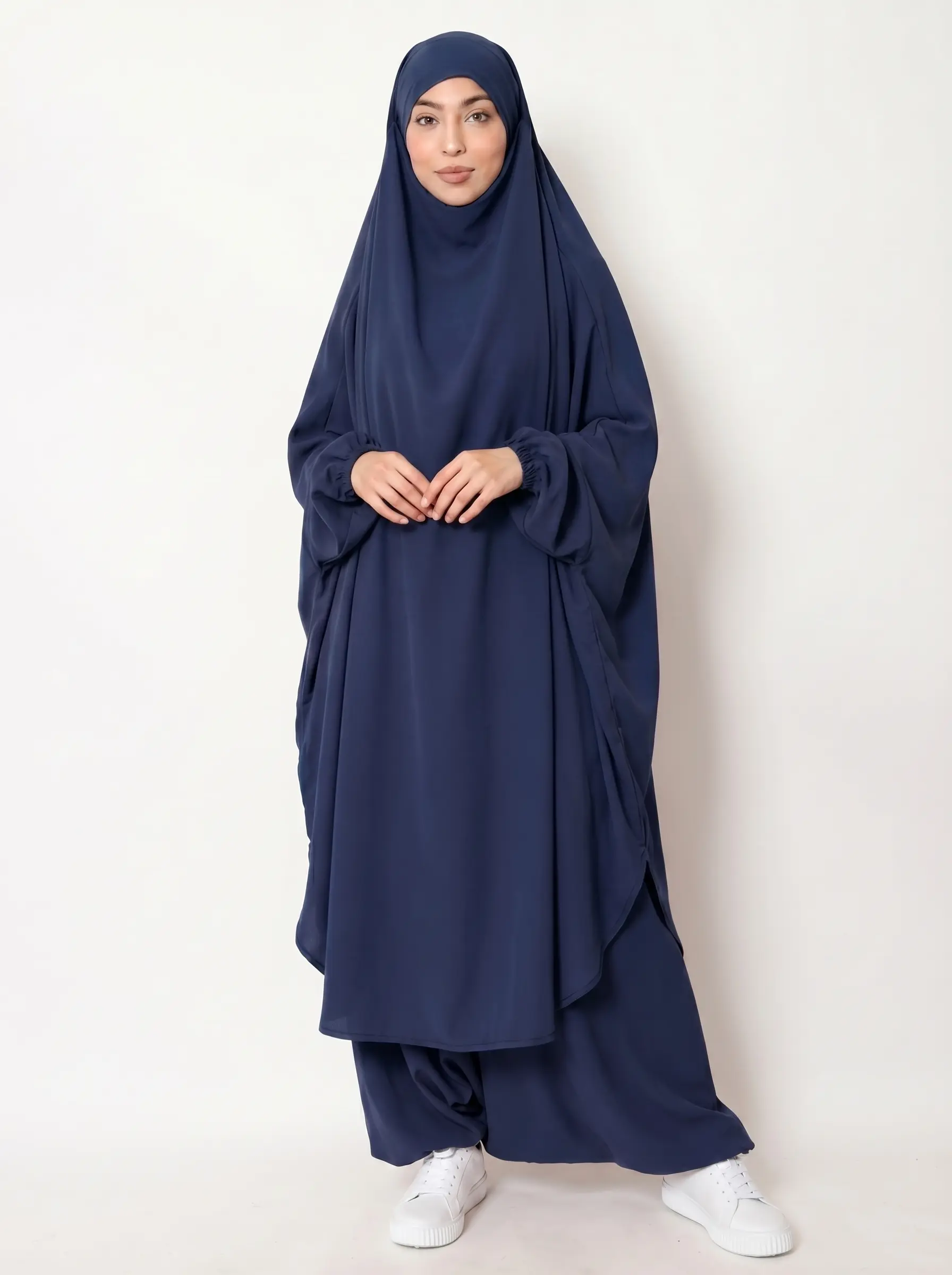 Jilbeb Femme Deux Pièces Sarouel — Soie de Médine | Confort & Pudeur au Quotidien