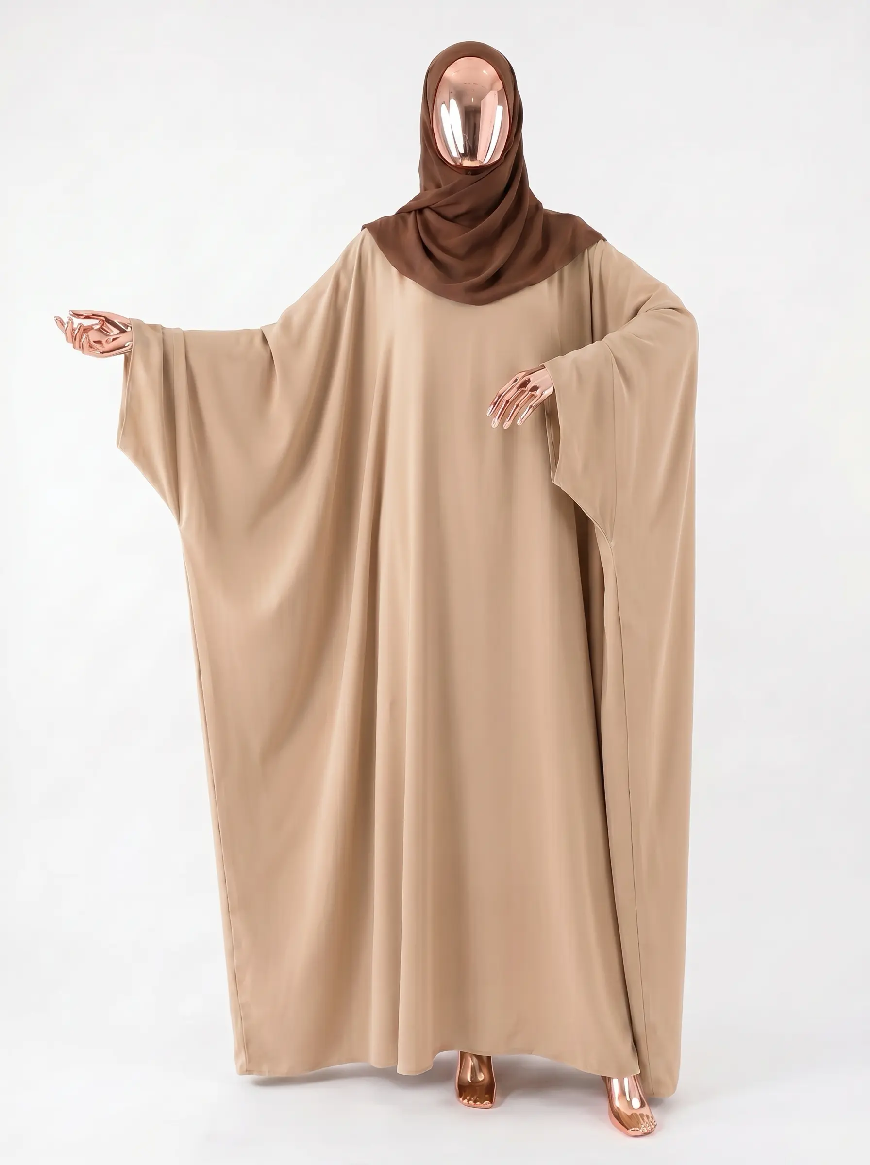 Abaya Faracha Saoudienne en Soie de Médine, Manches Kimono