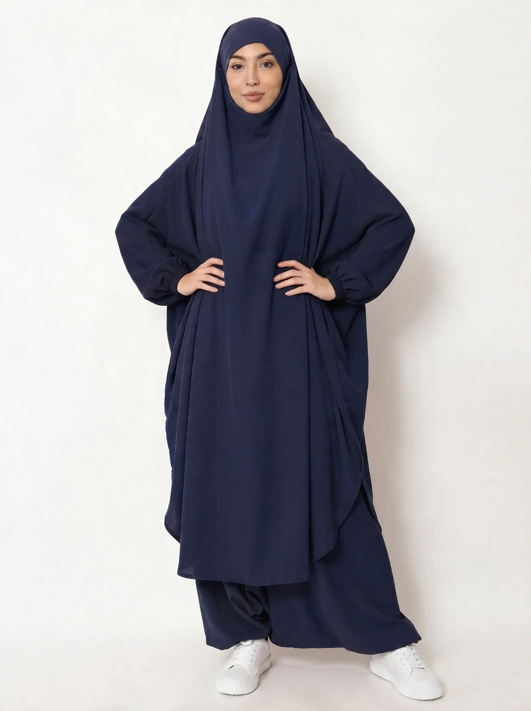 Jilbeb Femme Deux Pièces Sarouel — Soie de Médine | Confort & Pudeur au Quotidien