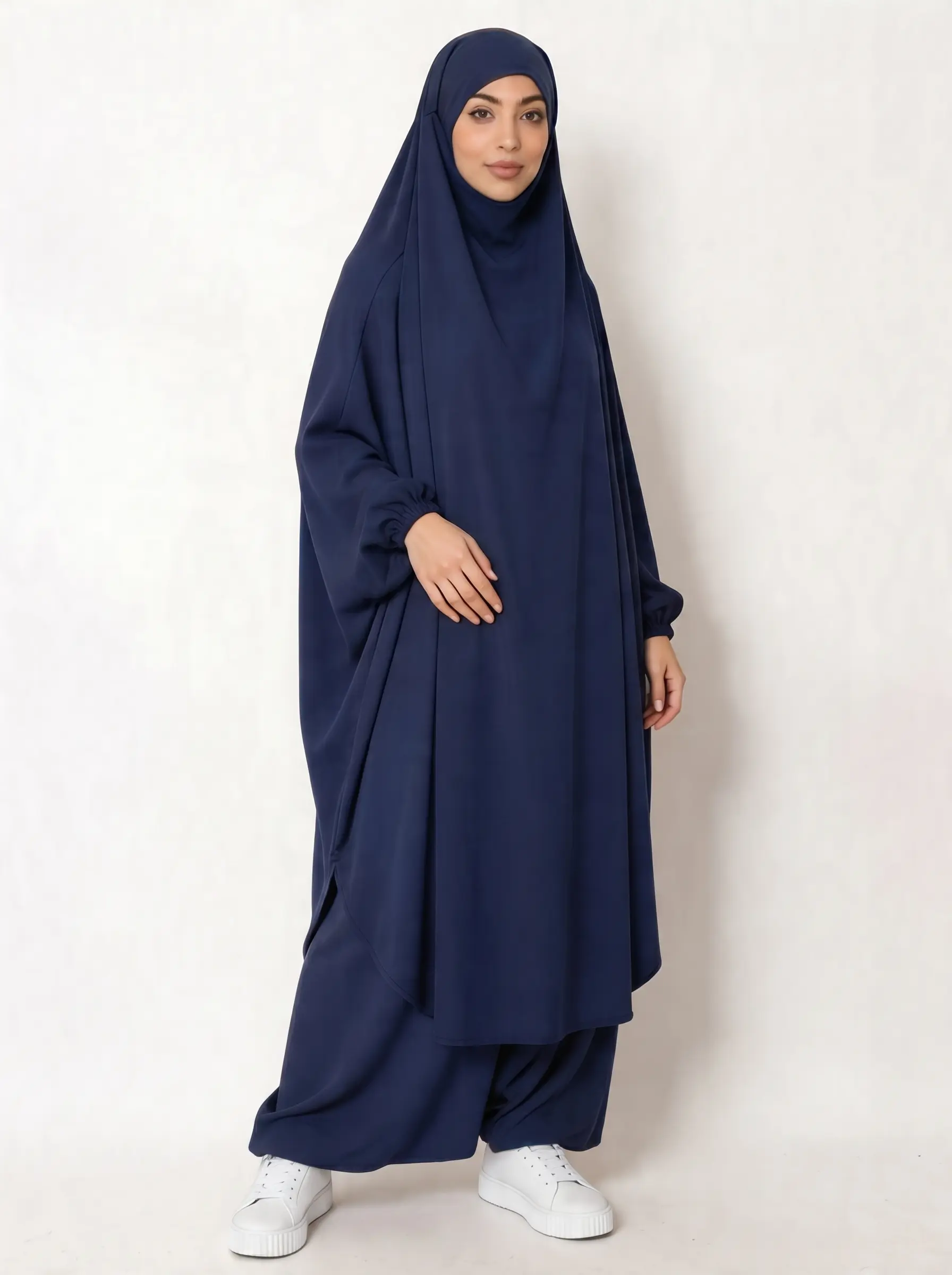 Jilbeb Femme Deux Pièces Sarouel — Soie de Médine | Confort & Pudeur au Quotidien