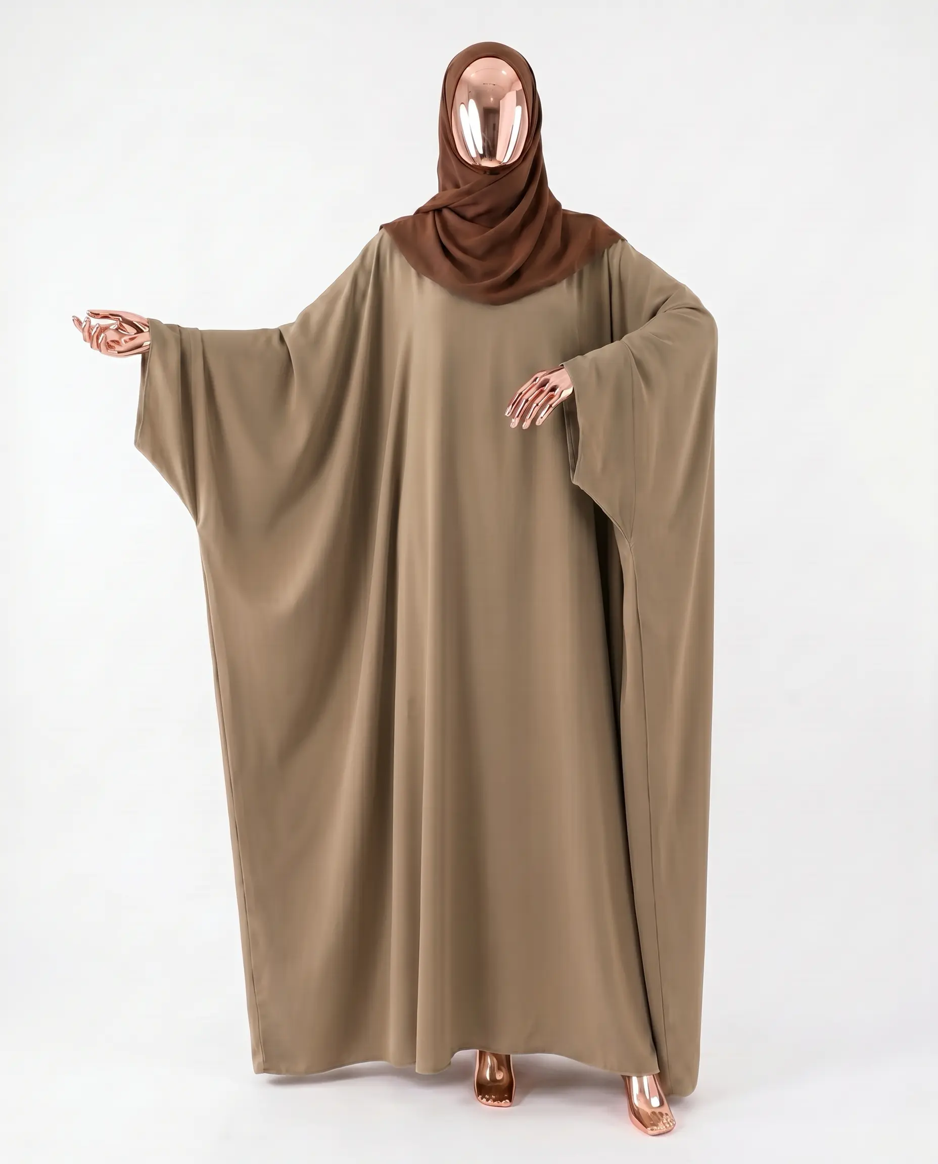 Abaya Faracha Saoudienne en Soie de Médine, Manches Kimono