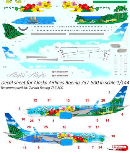  Alaska " spirit of the islands " Boeing 737-800