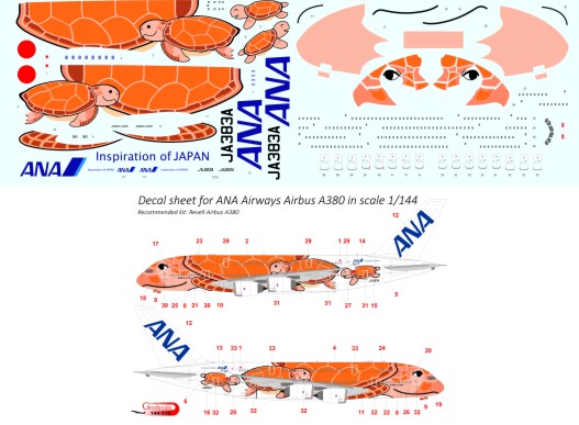 ANA Airways Airbus A380 " orange "
