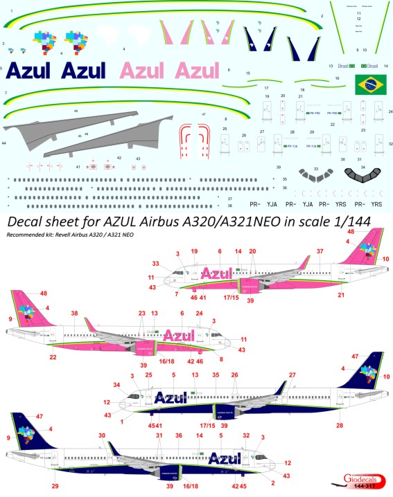 Azul Airlines Airbus A320neo & Airbus A321neo