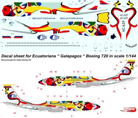  Ecuatoriana Boeing 720 'Galapagos'