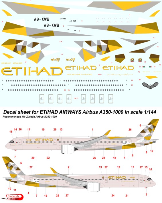  Etihad Airways Airbus A350-1000