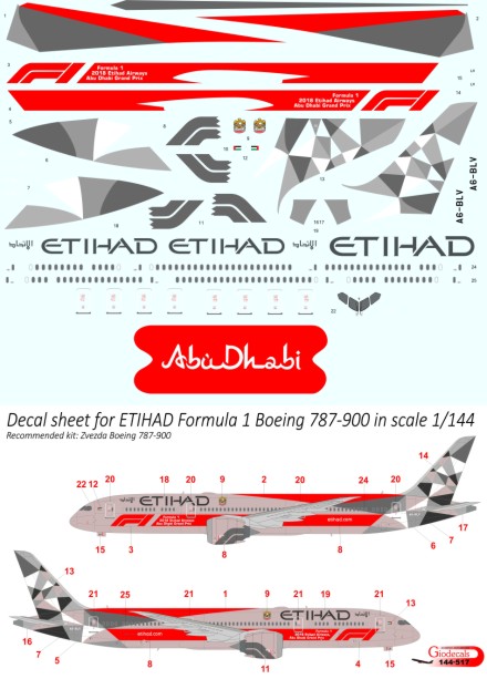 Etihad Airways " Formula 1 " Boeing 787-9 