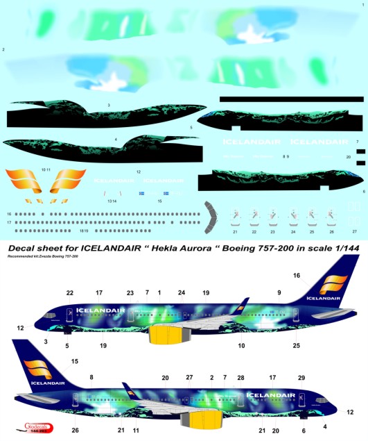 Icelandair " Hekla Aurora " Boeing 757-200