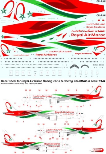 Royal Air Maroc Boeing 787-9 & Boeing 737-8MAX