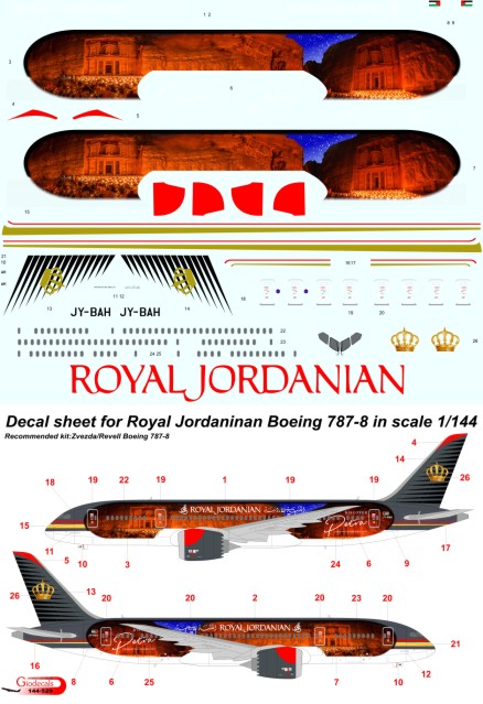 Royal Jordanian " petra "​ Boeing 787-800