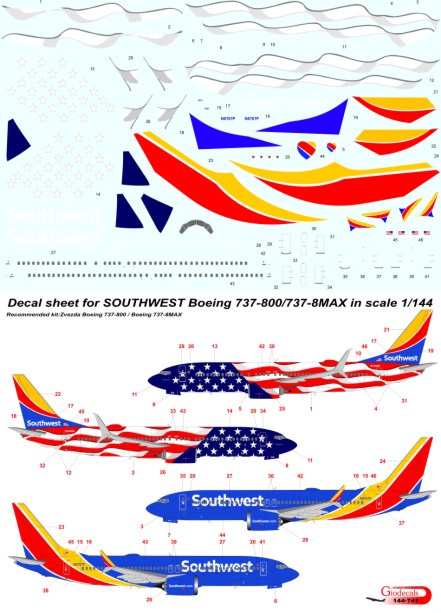 Southwest Airlines Boeing 737-8MAX / Boeing 737-800
