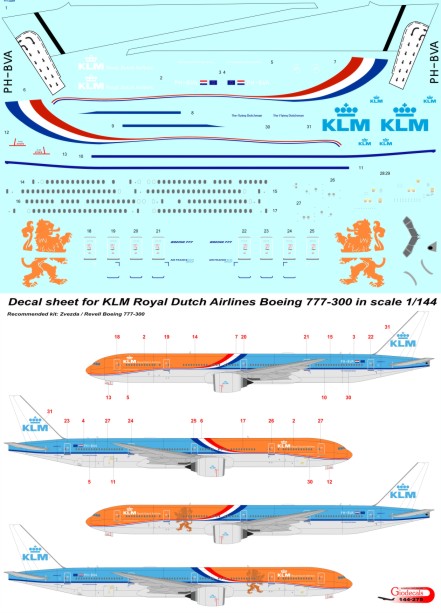  KLM Royal Dutch Airlines Boeing 777-300