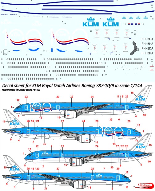 KLM Royal Dutch Airlines Boeing 787-9/10