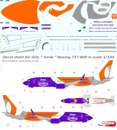  GOL Airlines " smiles " Boeing 737-800