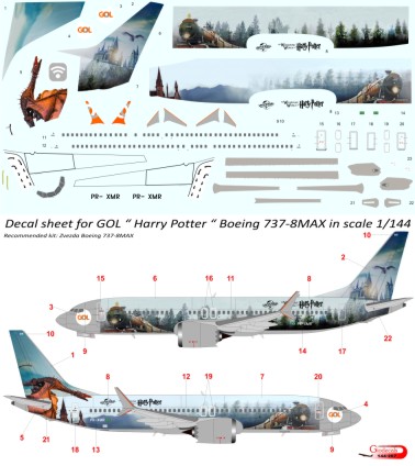 GOL Airlines  " harry potter " Boeing 737-8MAX