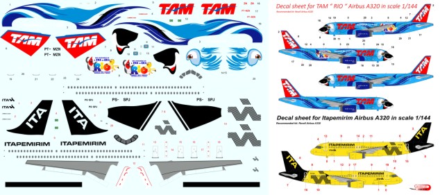 Collection for TAM / ITA Airbus A320 