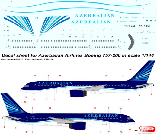 Azerbaijan Airlines Boeing 757-200