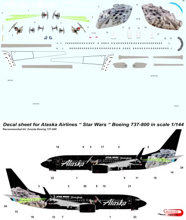  Alaska Airlines " Star Wars " Boeing 737-800
