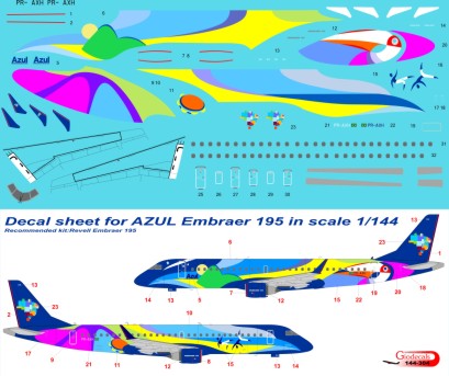 Azul Airlines " verão " Embraer 195