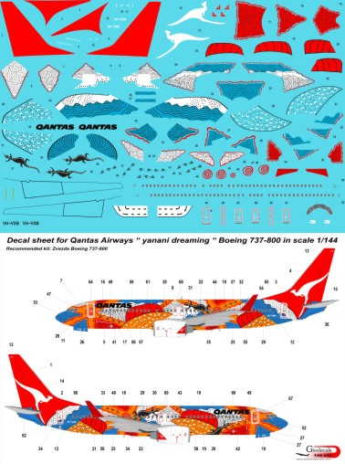  Qantas Airways " yanani dreaming " Boeing 737-800