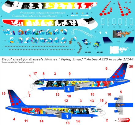 Brussels Airlines  " smurfs " Airbus A320