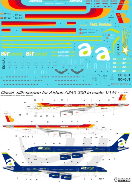 Iberia / AirComet Airbus A340-300