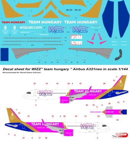 WIZZ Air " team hungary " Airbus A321neo 