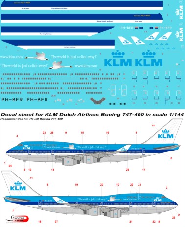 KLM Royal Dutch Airlines Boeing 747-400