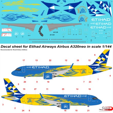 Etihad " super chennai super kings " Airbus A320neo