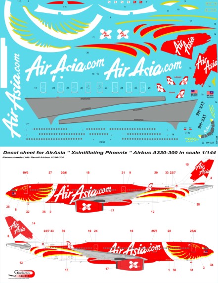 AirAsia " Xcintillating Phoenix " Airbus A330-300