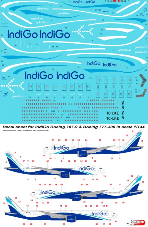  IndiGo Boeing 777-300 & Boeing 787-9