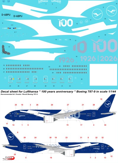 Lufthansa " 100 years anniversary " Boeing 787-9