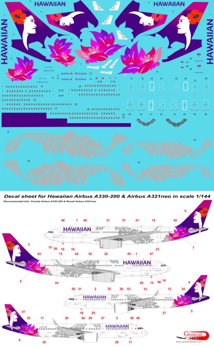 Hawaiian Airbus A330-200 & Airbus A321neo
