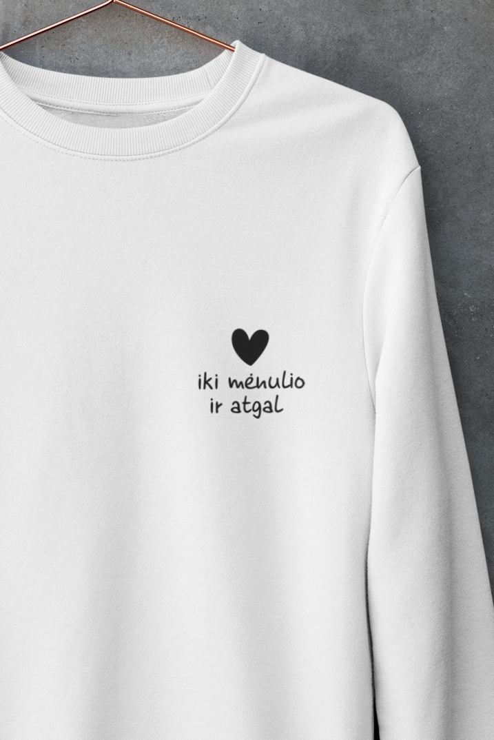 Unisex džemperis "Iki mėnulio ir atgal"