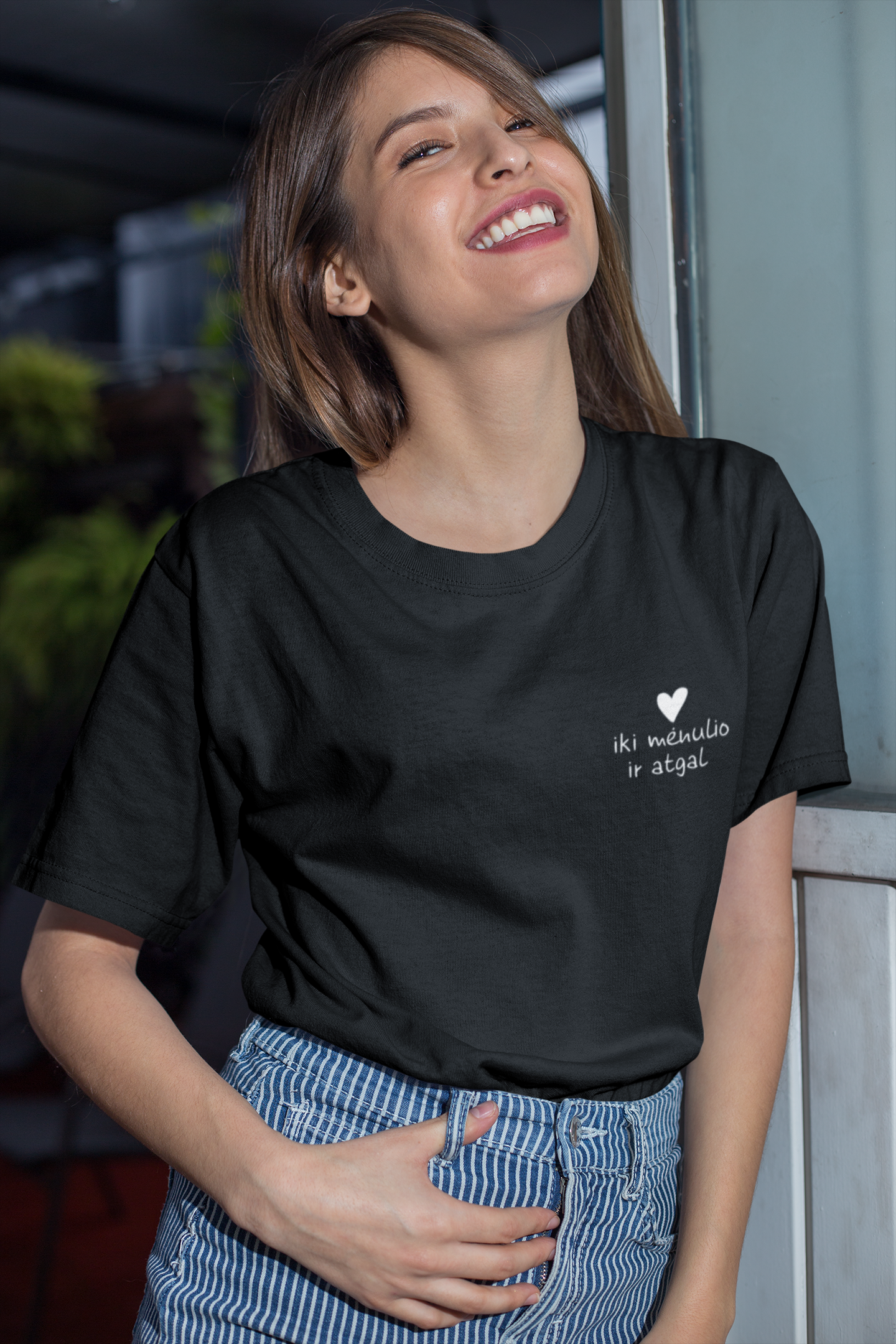 Unisex marškinėliai "Iki mėnulio ir atgal"