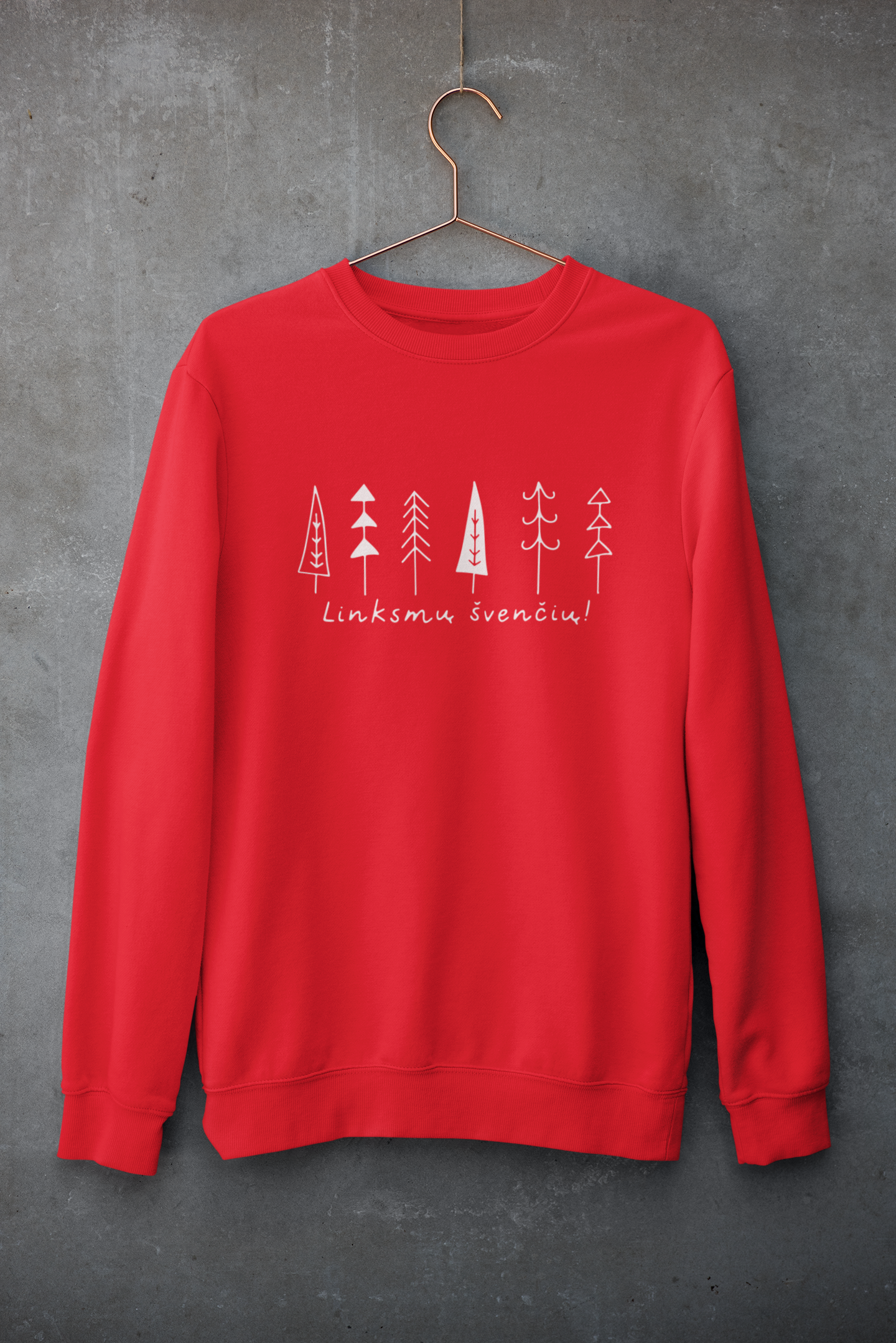 Kalėdinis unisex džemperis Eglutės