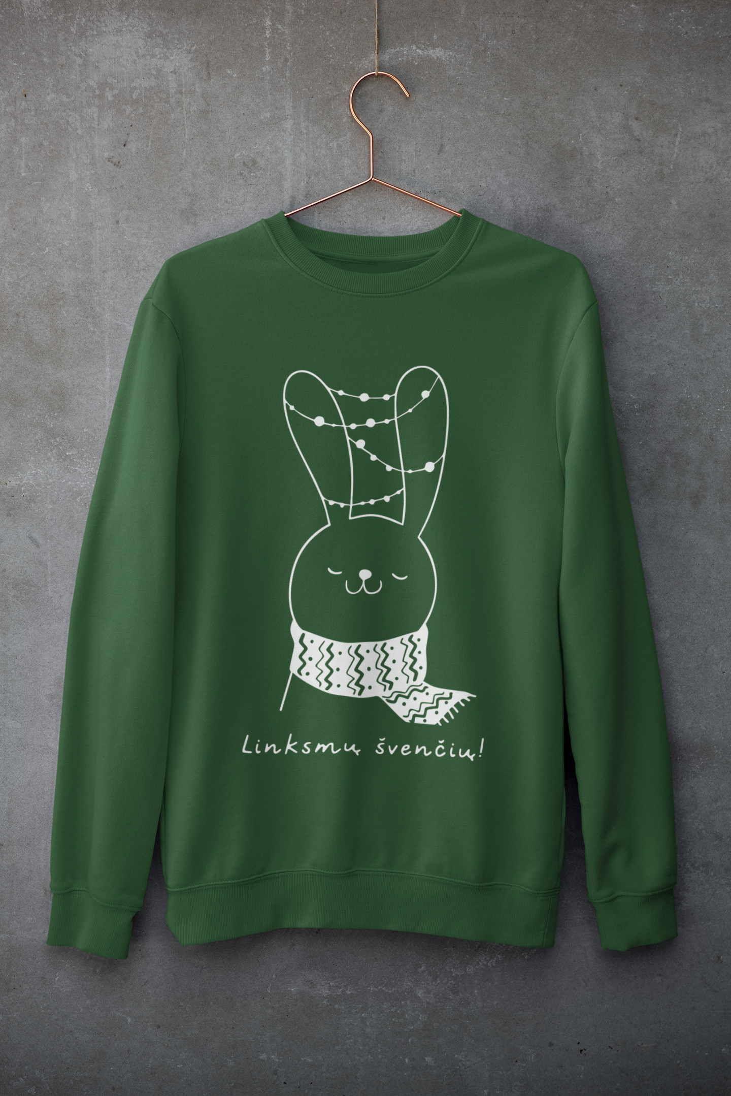 Kalėdinis unisex džemperis Zuikutė