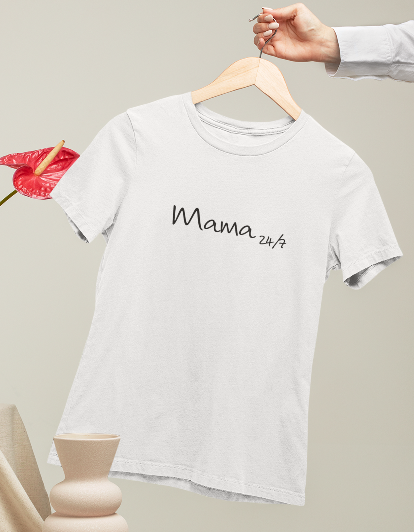 Moteriški marškinėliai "Mama 24/7"