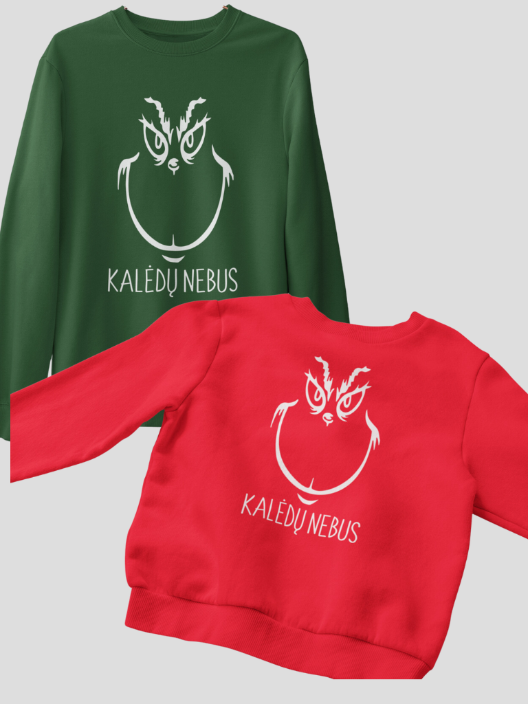 1+1 Kalėdiniai unisex džemperiai "Grinčas"