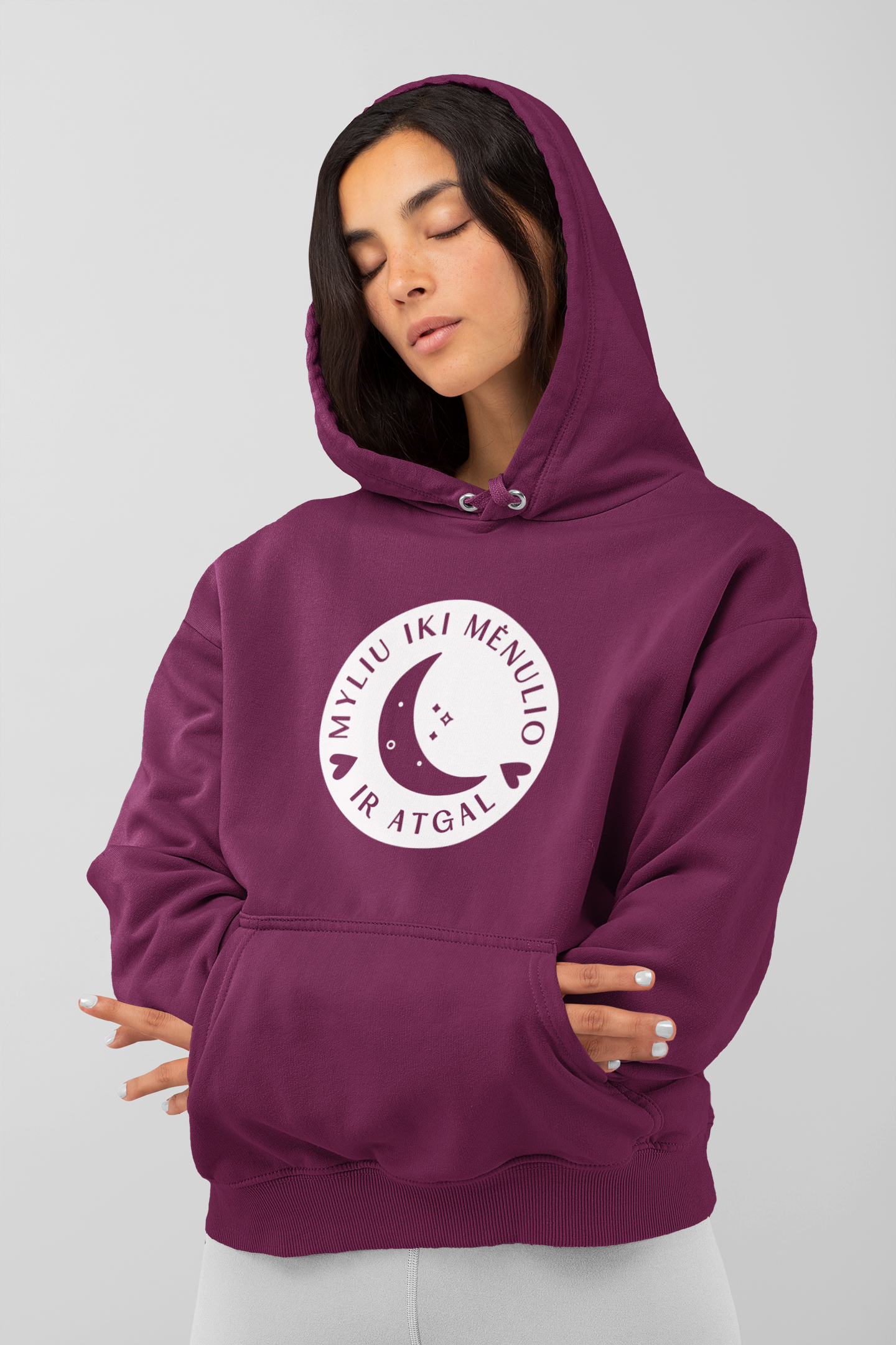 Džemperis "Mėnulis" (su gobtuvu)