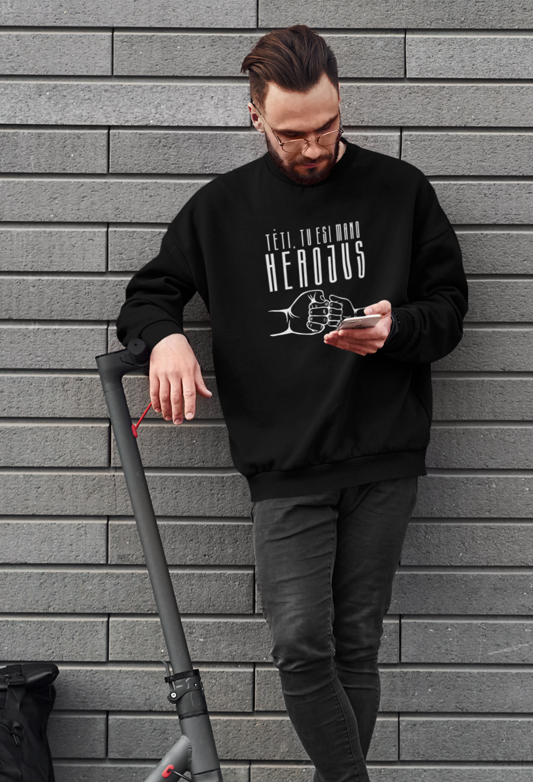 Džemperis "Tėti, tu mano HEROJUS"