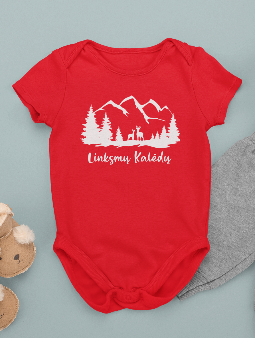 Kalėdinis smėlinukas Miško peizažas