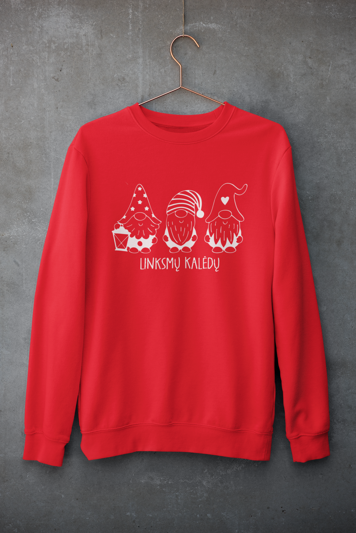 Kalėdinis unisex džemperis Nykštukai