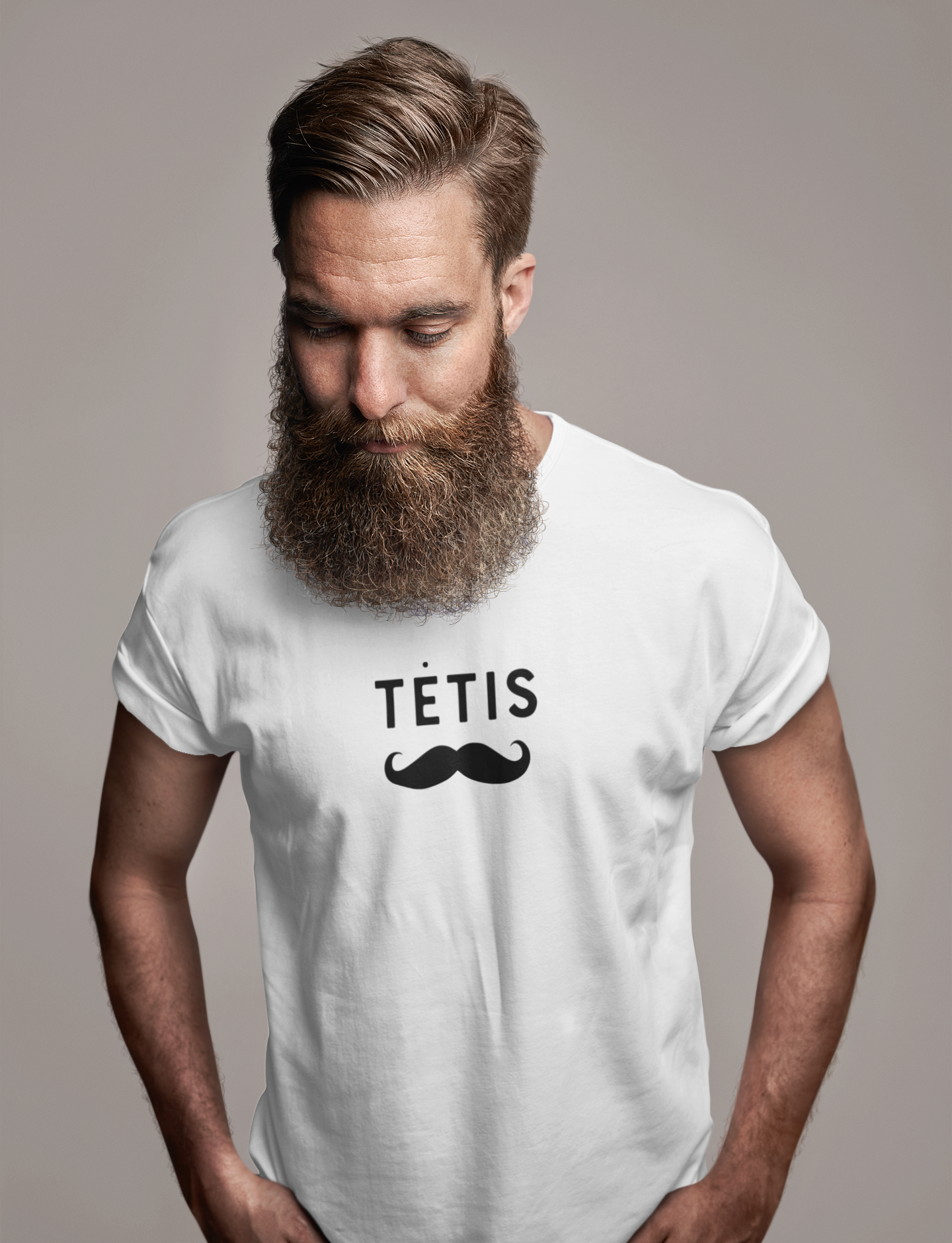 Marškinėliai "TĖTIS ūsai"